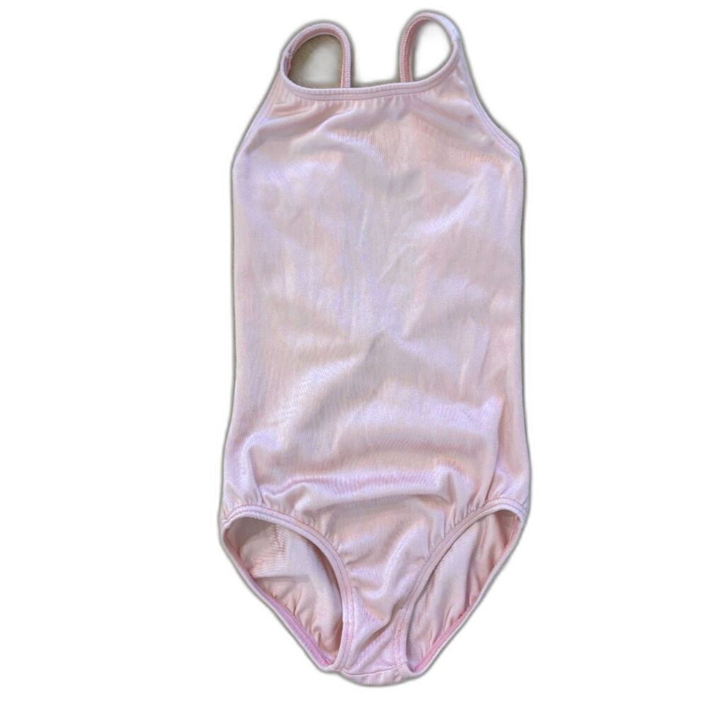 Ballet Pink Gymnastics Dance Leotard Child Size M 8-10